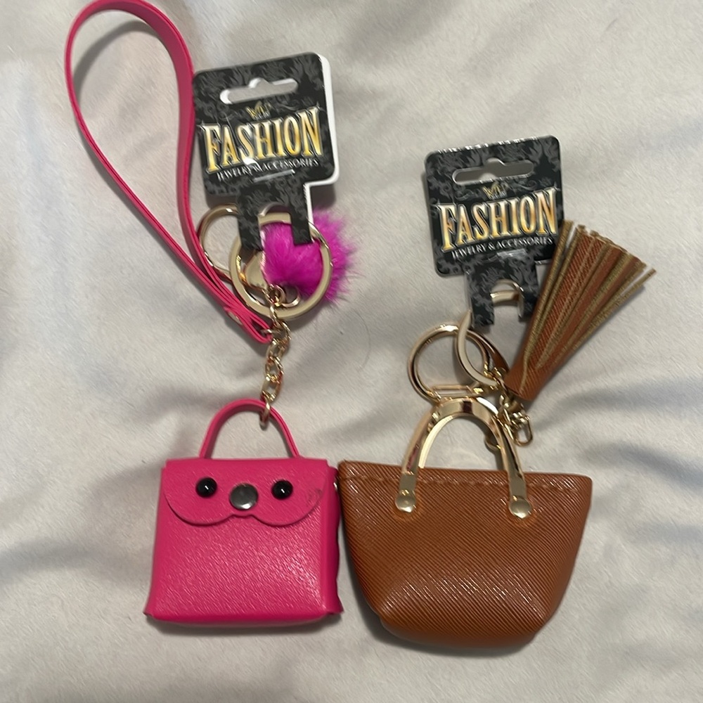 Women's Mini bag Charms and Keychain Set, NWT & NWOT Embossed & Detailed - Picture 4 of 15